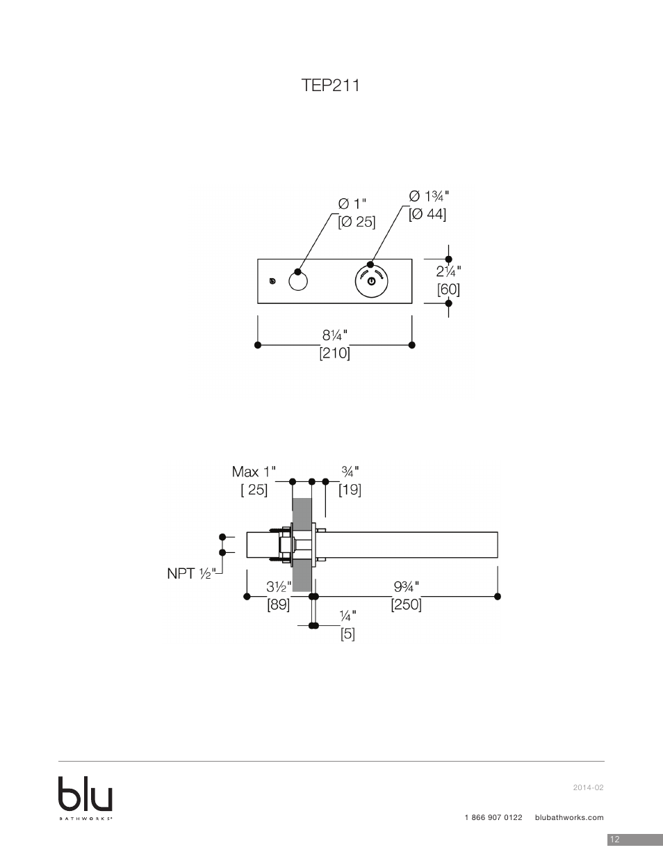 Tep211 | Blu Bathworks TEP211 User Manual | Page 13 / 17