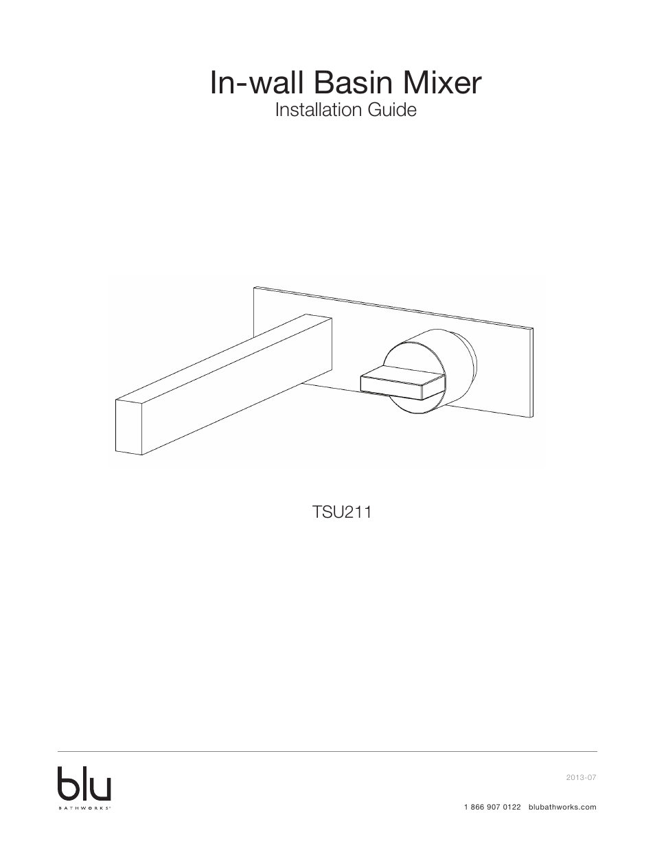 Blu Bathworks TSU211 User Manual | 6 pages