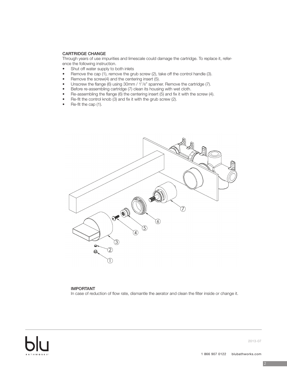 Blu Bathworks TSU211 User Manual | Page 3 / 6