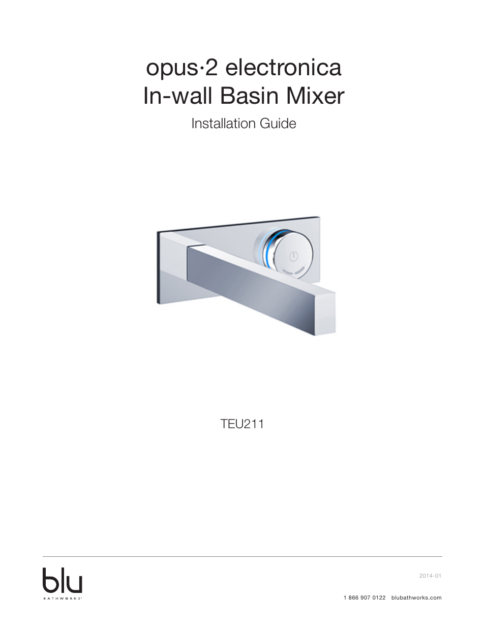 Blu Bathworks TEU211 User Manual | 16 pages