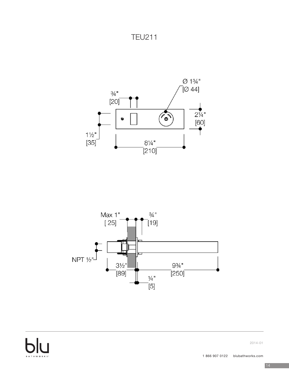 Teu211 | Blu Bathworks TEU211 User Manual | Page 15 / 16