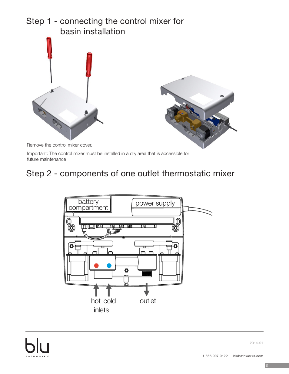 Blu Bathworks TEU211 User Manual | Page 9 / 16