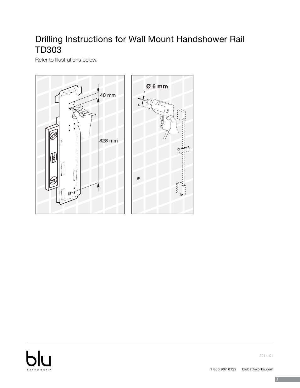 Blu Bathworks TD303 User Manual | Page 4 / 8