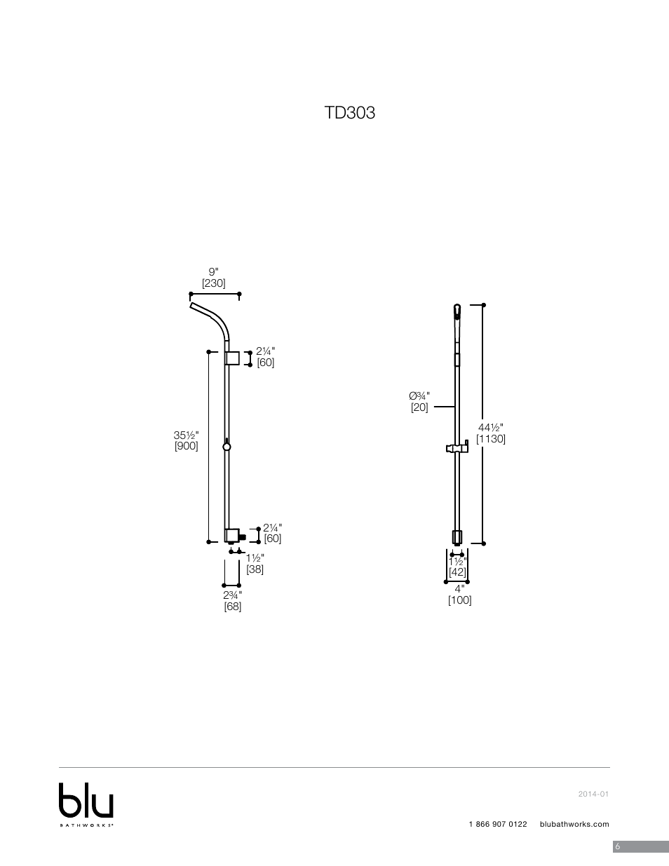 Td303 | Blu Bathworks TD303 User Manual | Page 7 / 8