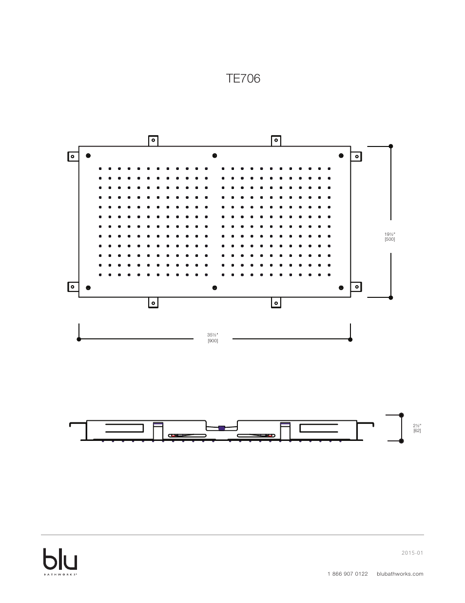 Te706 | Blu Bathworks TE702 User Manual | Page 8 / 9