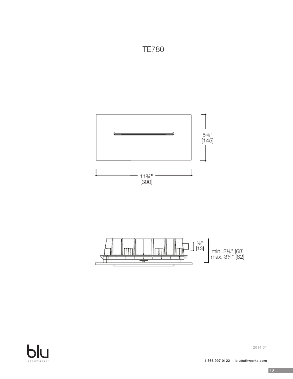 Te780 | Blu Bathworks TE780 User Manual | Page 11 / 12