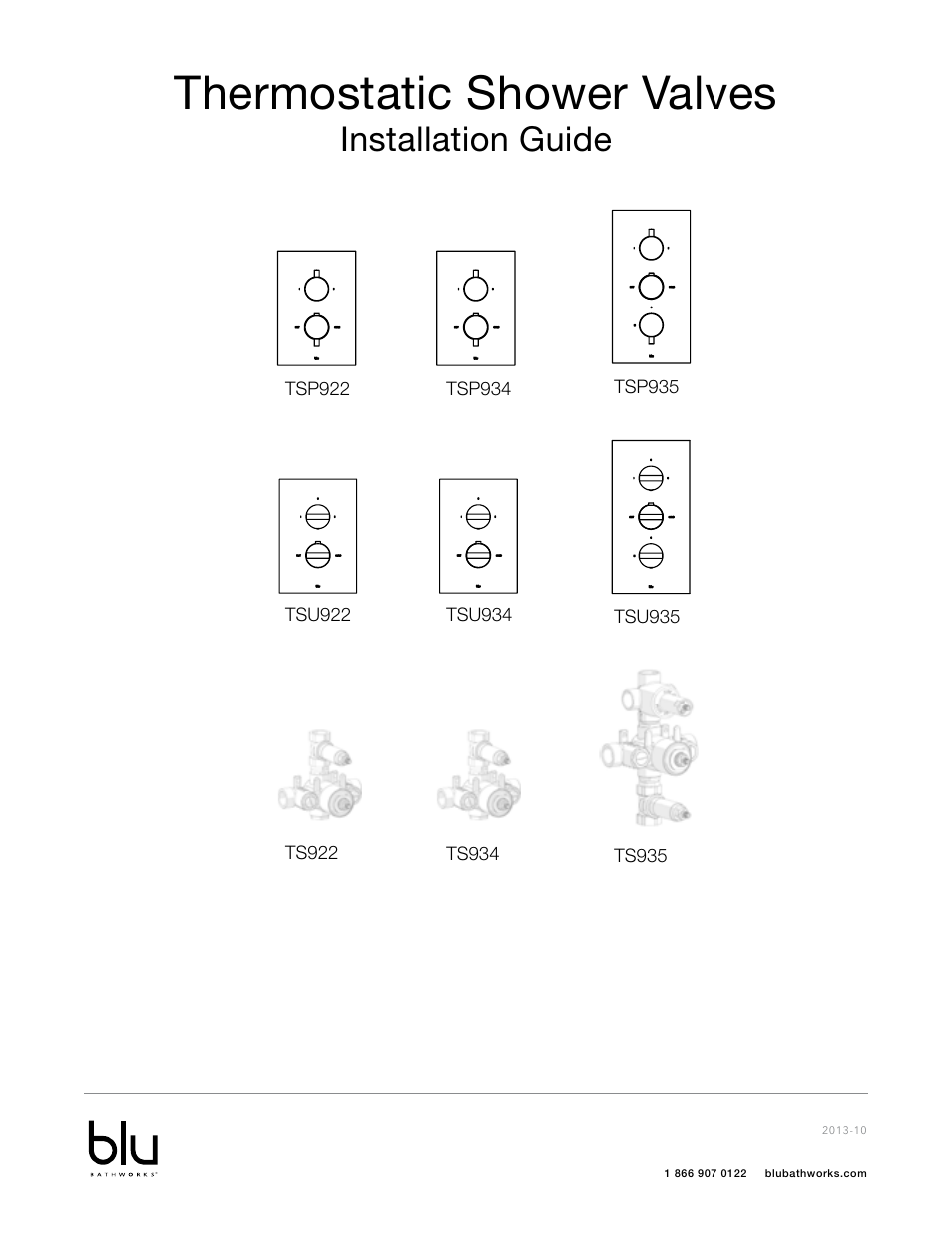 Blu Bathworks TSP922 User Manual | 28 pages