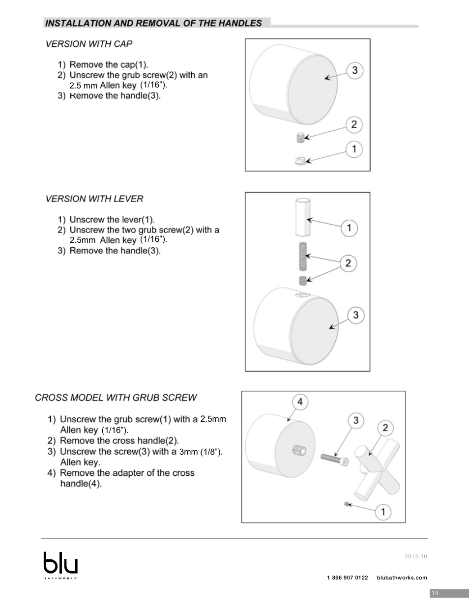 Blu Bathworks TSP922 User Manual | Page 15 / 28