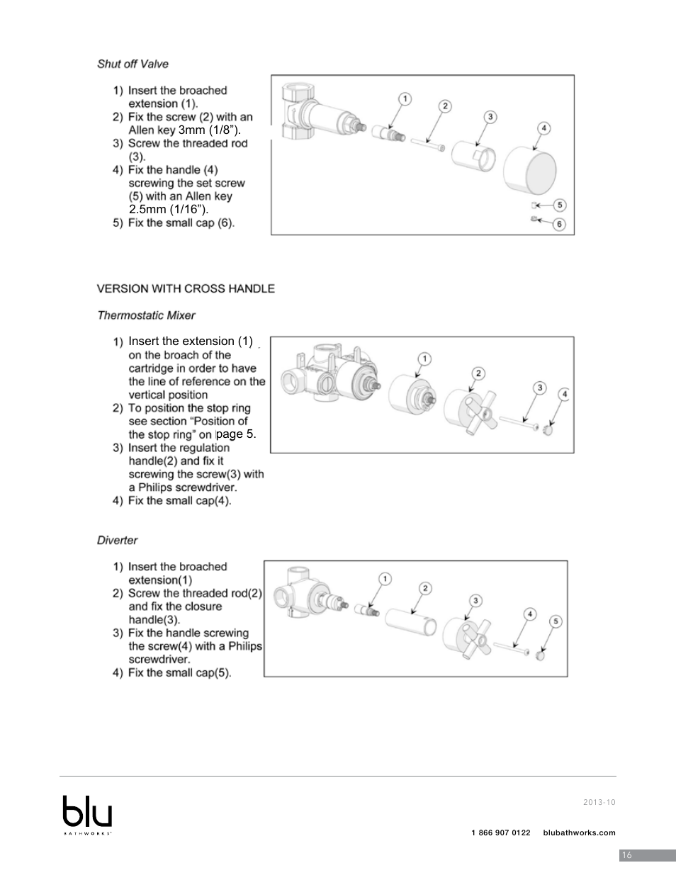 Blu Bathworks TSP922 User Manual | Page 17 / 28