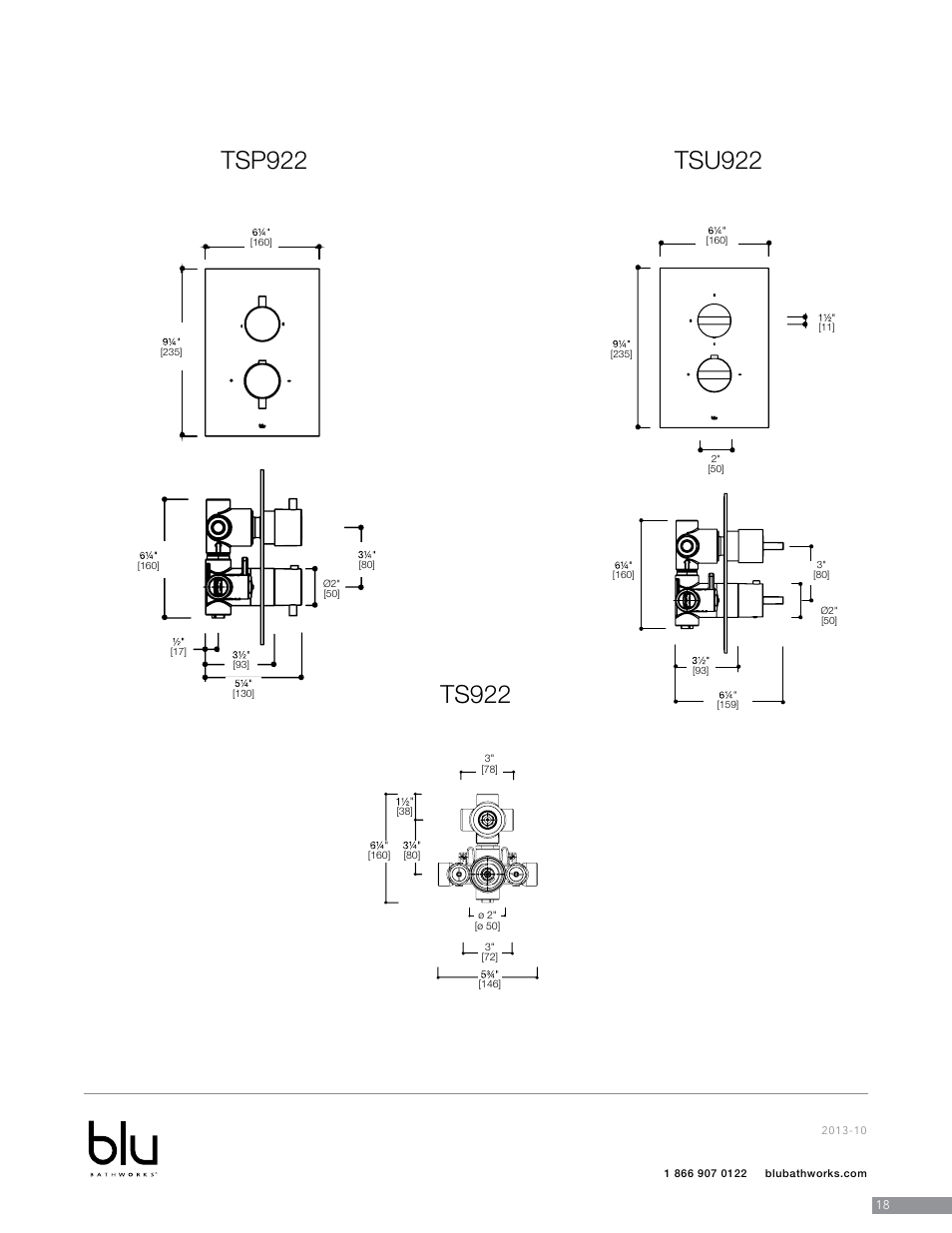 Blu Bathworks TSP922 User Manual | Page 19 / 28