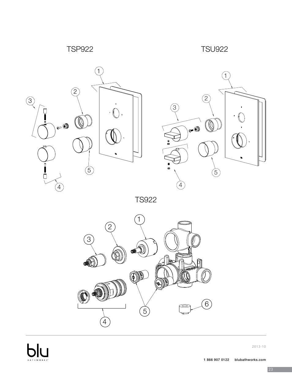Blu Bathworks TSP922 User Manual | Page 24 / 28