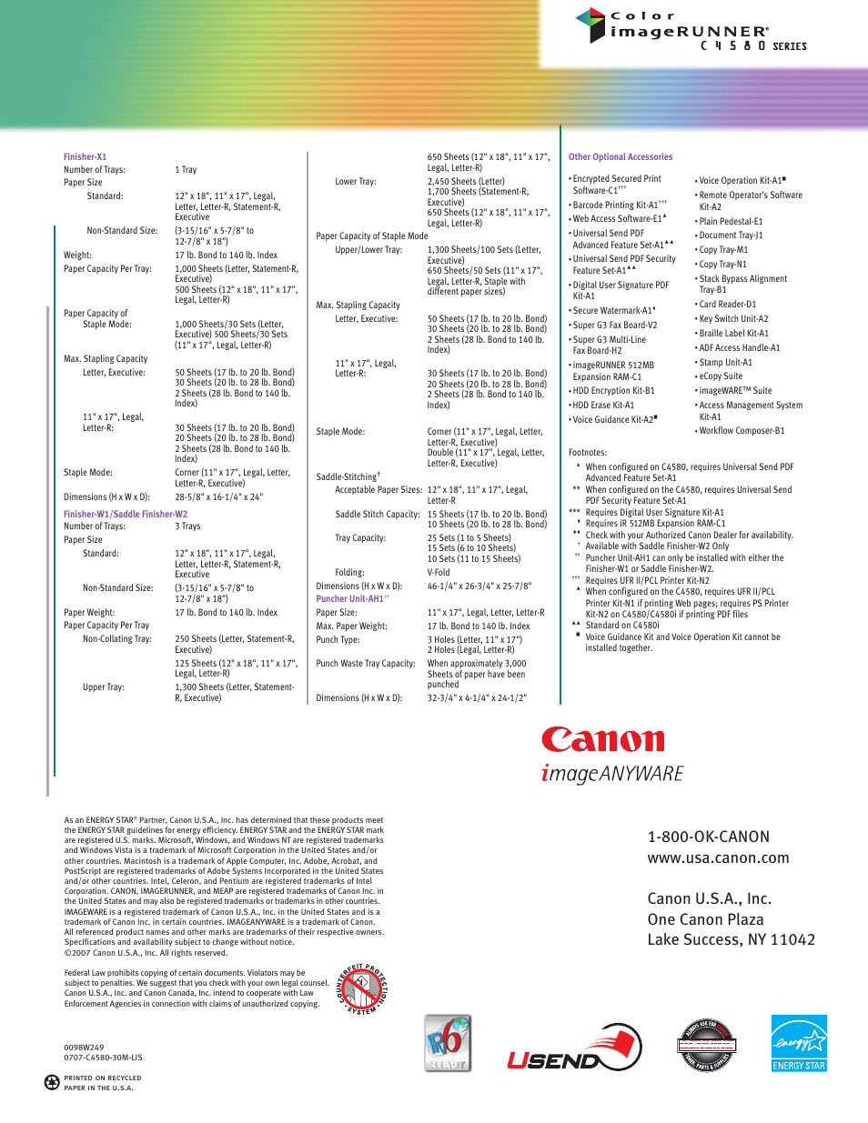 Canon C4580 Series User Manual | Page 12 / 12