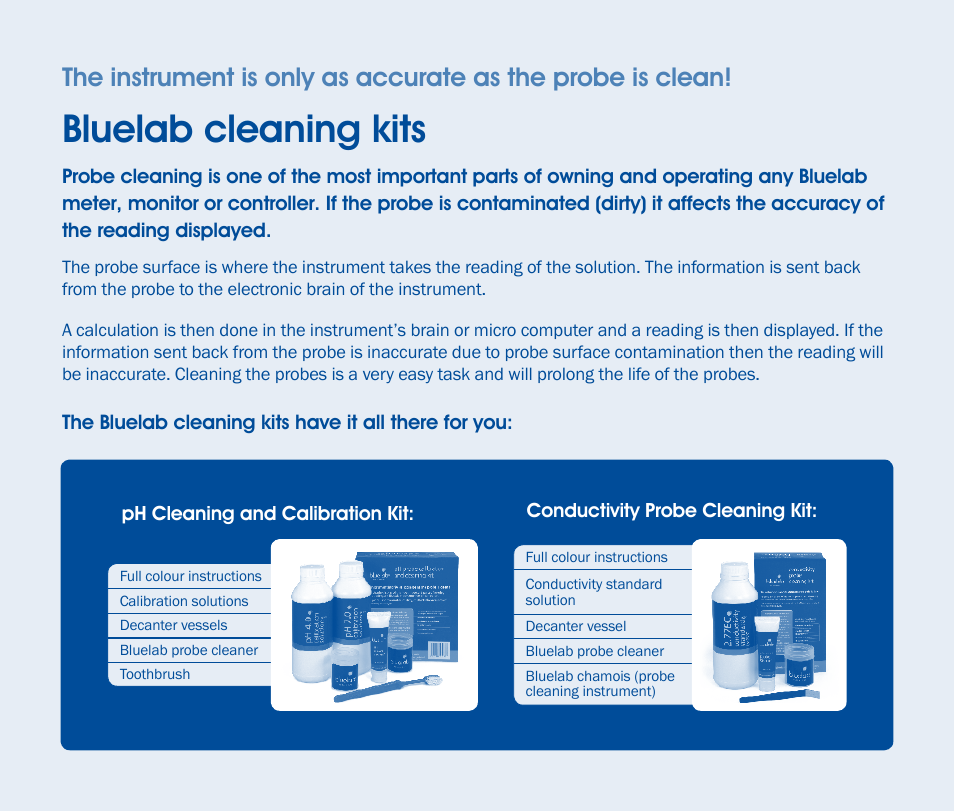 Bluelab cleaning kits | Bluelab EC Pen User Manual | Page 6 / 7
