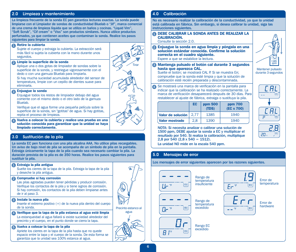 Bluelab EC Pen User Manual | Page 3 / 7