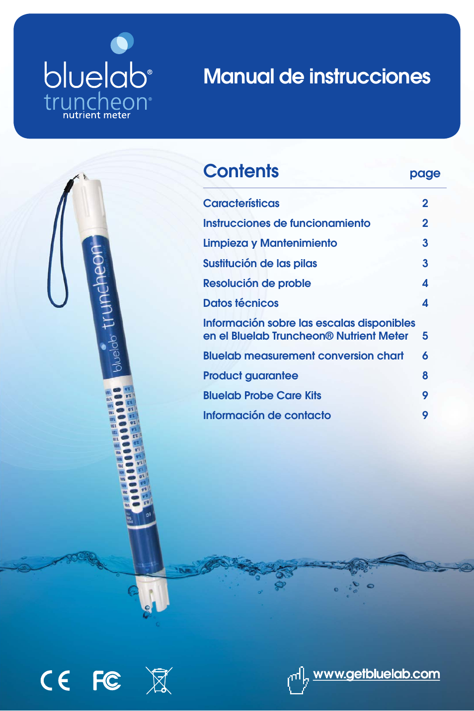 Bluelab Truncheon Meter User Manual | 8 pages