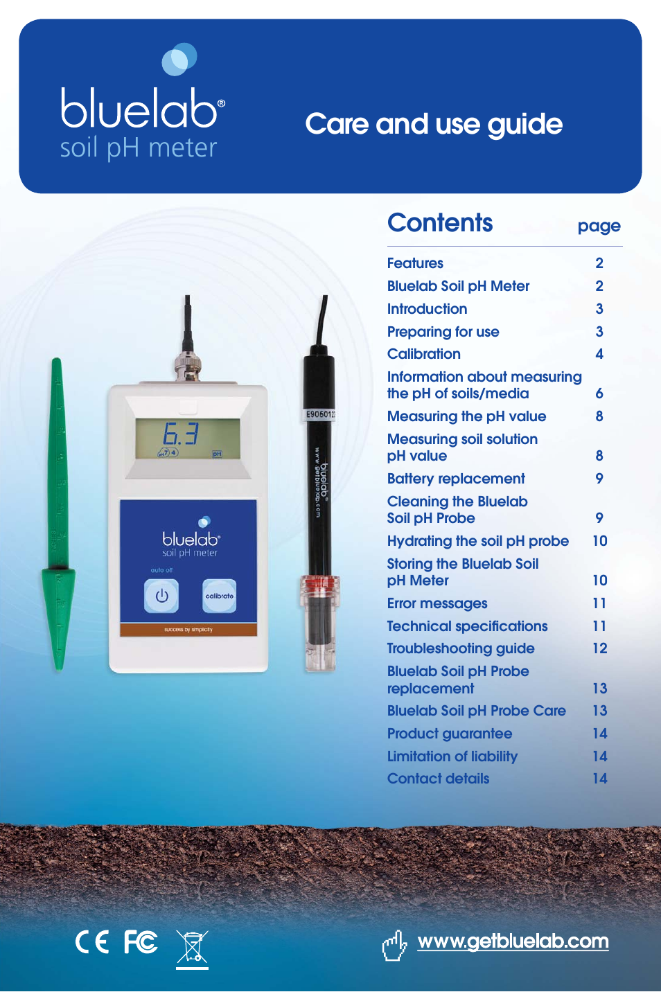 Bluelab Soil pH Meter User Manual | 14 pages