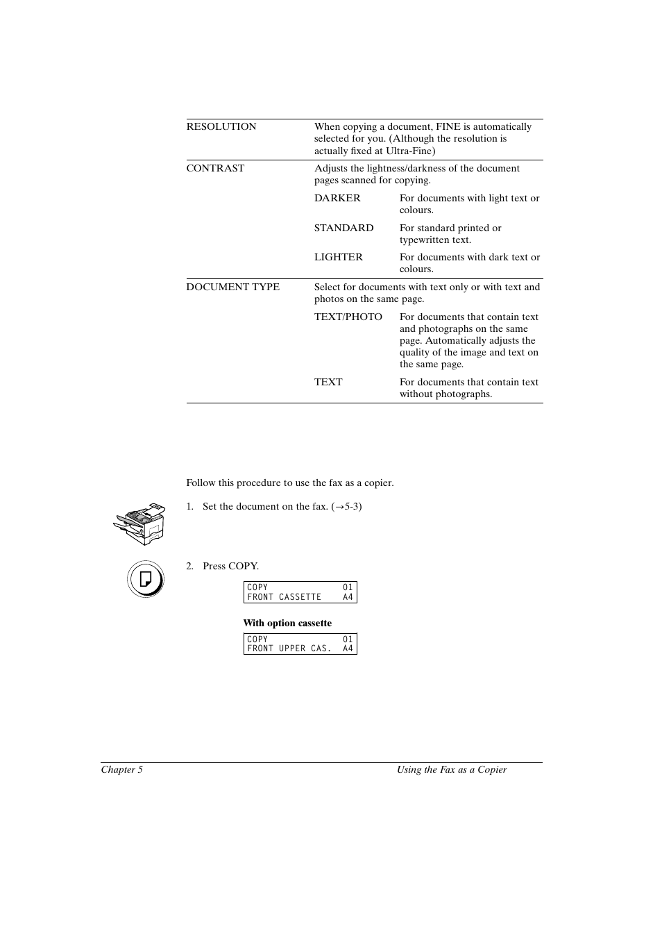 Making copies | Canon FAX-L800 User Manual | Page 101 / 370