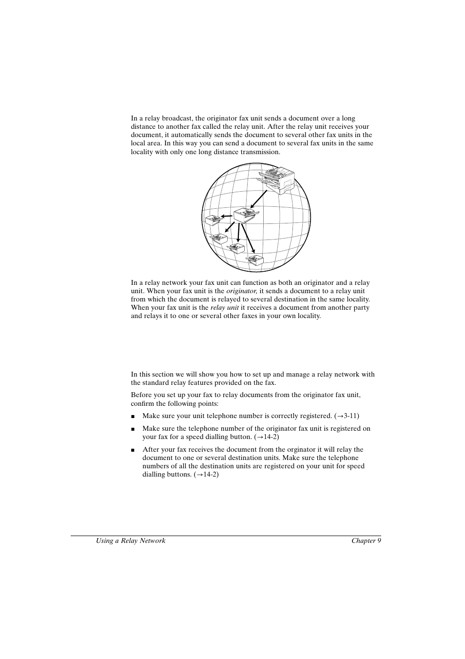 What is relay broadcasting, Setting up and using a standard relay unit | Canon FAX-L800 User Manual | Page 176 / 370