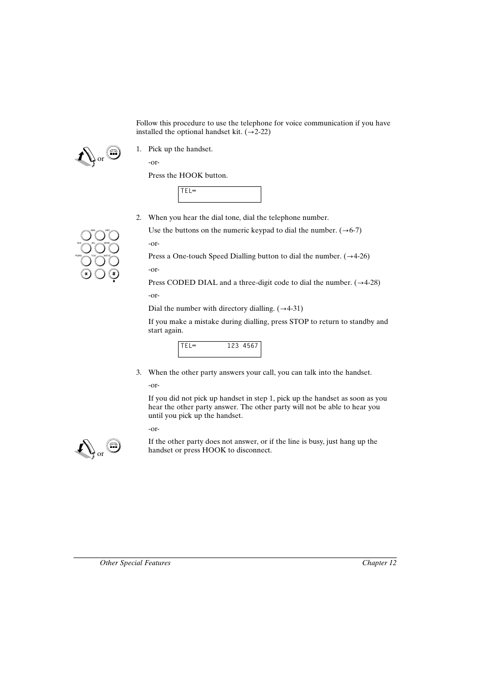 Using the telephone | Canon FAX-L800 User Manual | Page 220 / 370