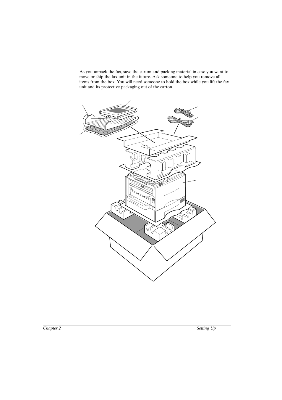 Unpacking: have you got everything | Canon FAX-L800 User Manual | Page 23 / 370