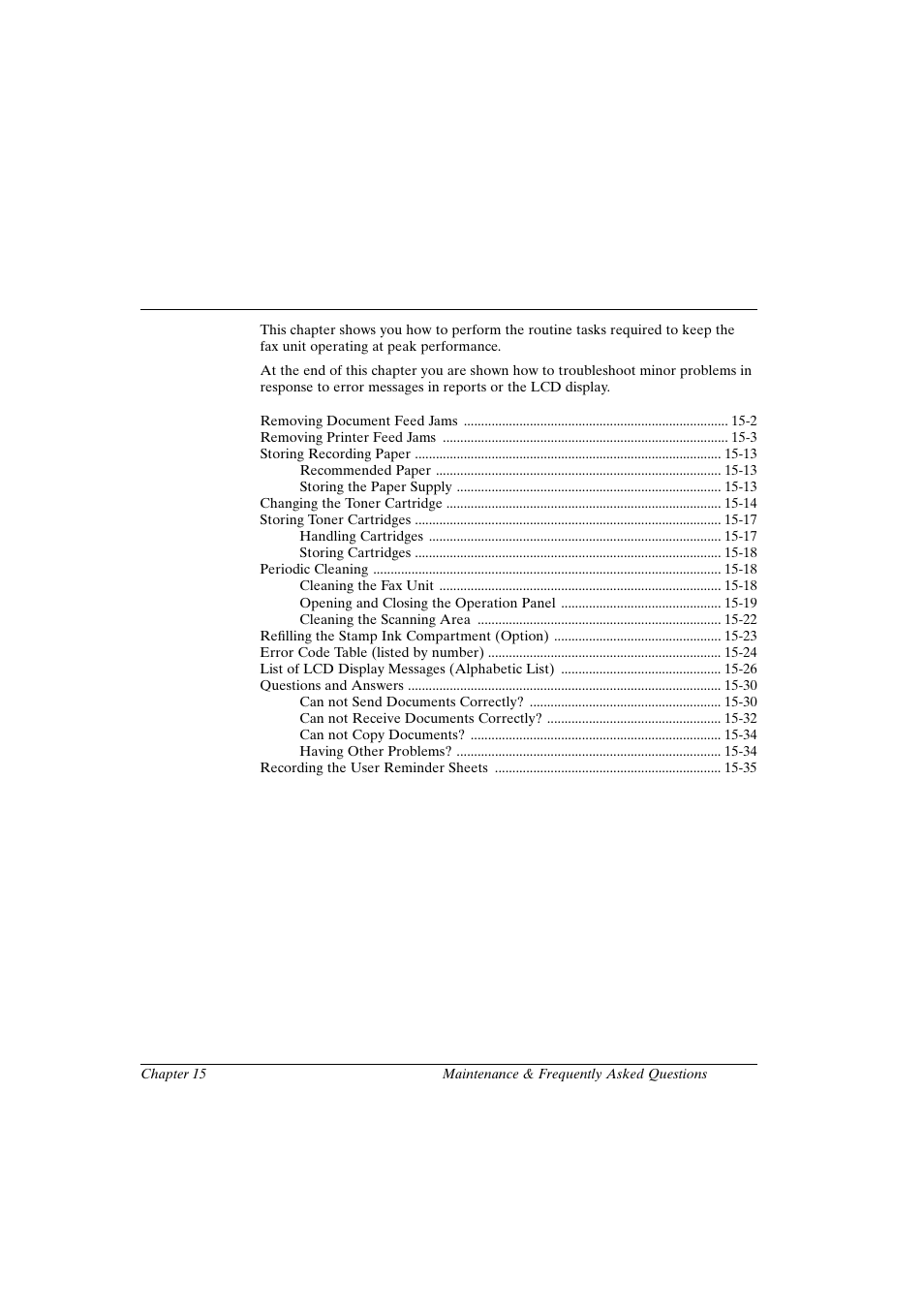 Chapter 15 | Canon FAX-L800 User Manual | Page 271 / 370