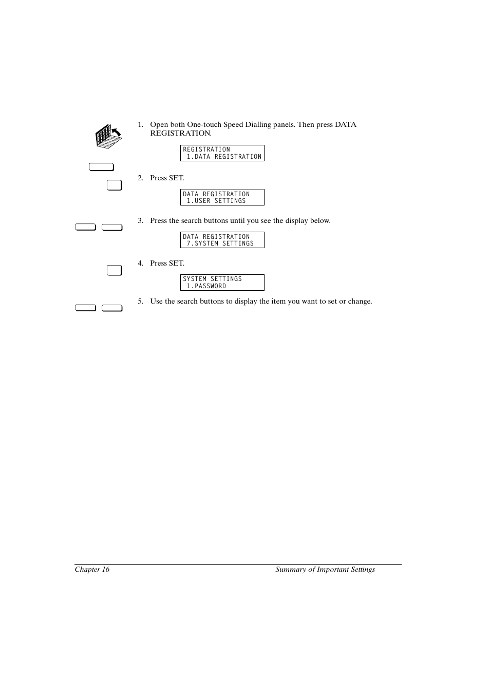 System settings | Canon FAX-L800 User Manual | Page 331 / 370