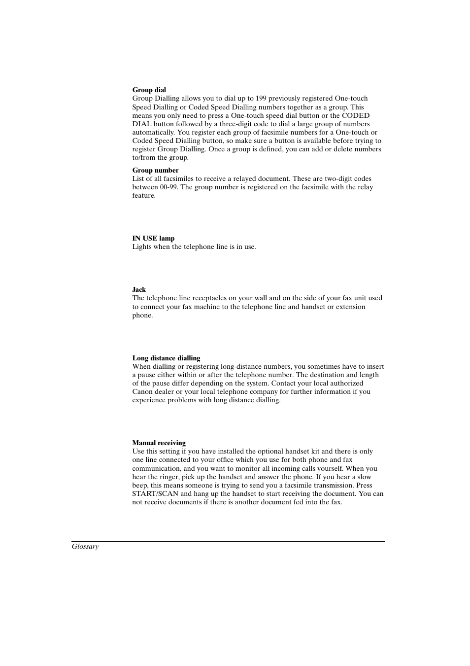 Canon FAX-L800 User Manual | Page 351 / 370