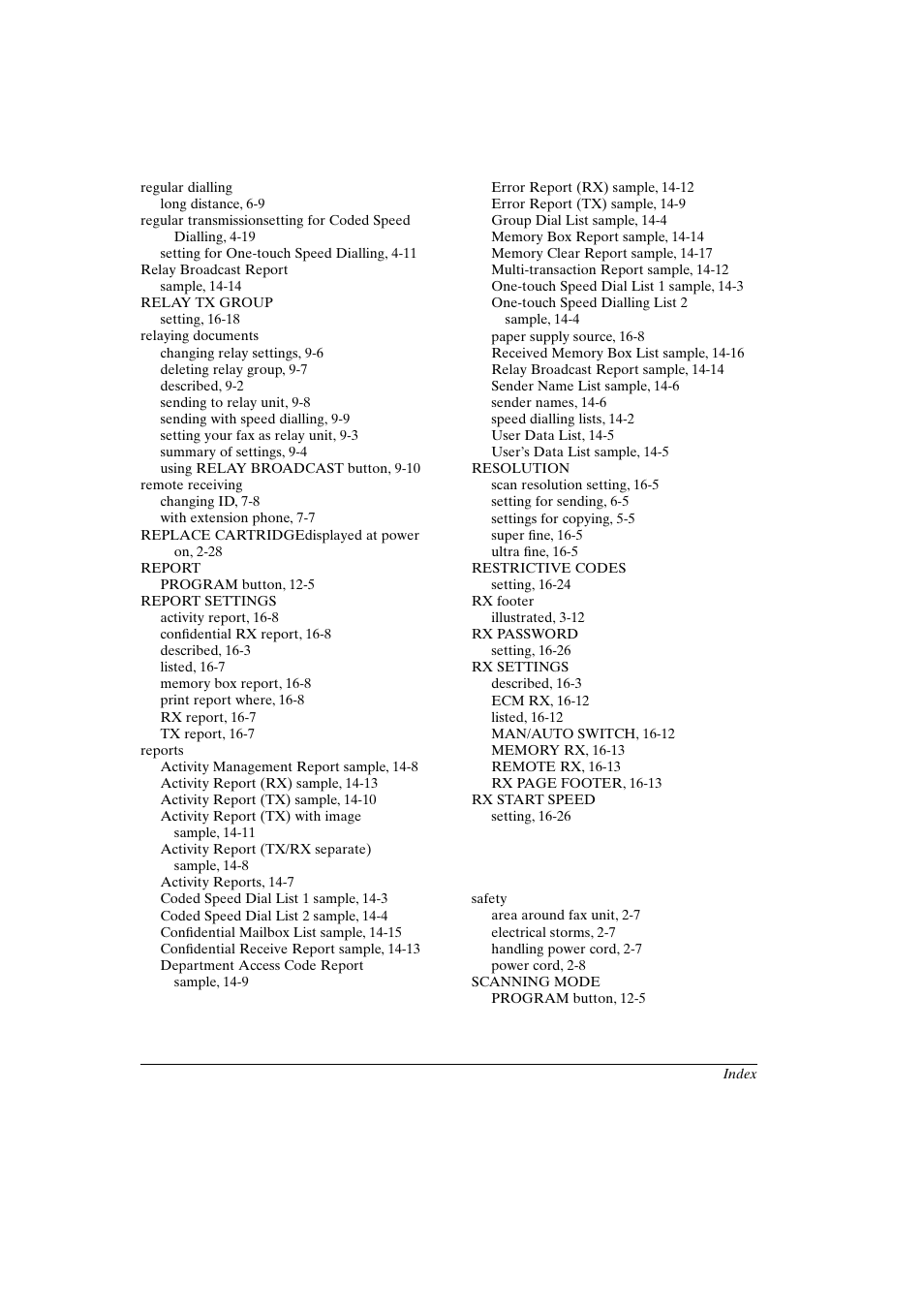 Canon FAX-L800 User Manual | Page 366 / 370