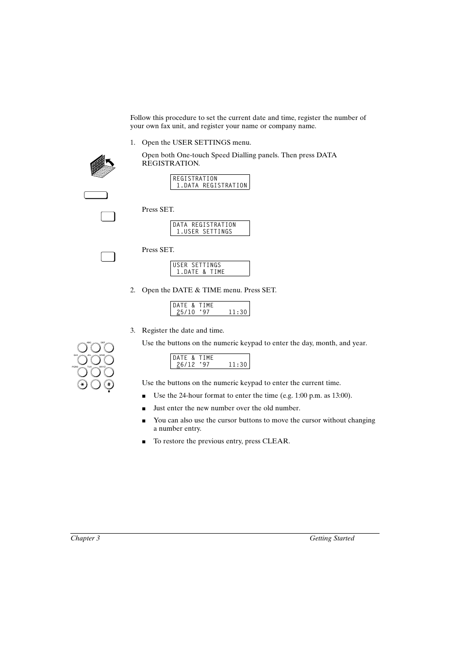 Registering the sender information, Canon fax-l800 user’s guide english | Canon FAX-L800 User Manual | Page 55 / 370