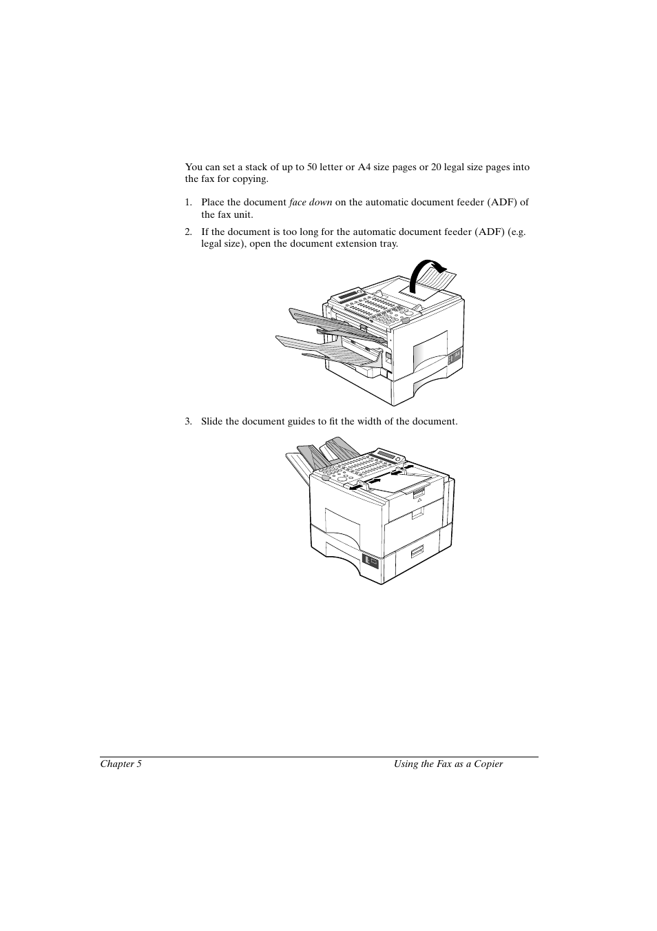 Setting the document on the fax | Canon FAX-L800 User Manual | Page 99 / 370