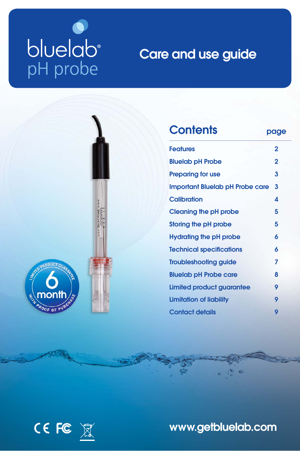 Bluelab pH Probe User Manual | 9 pages