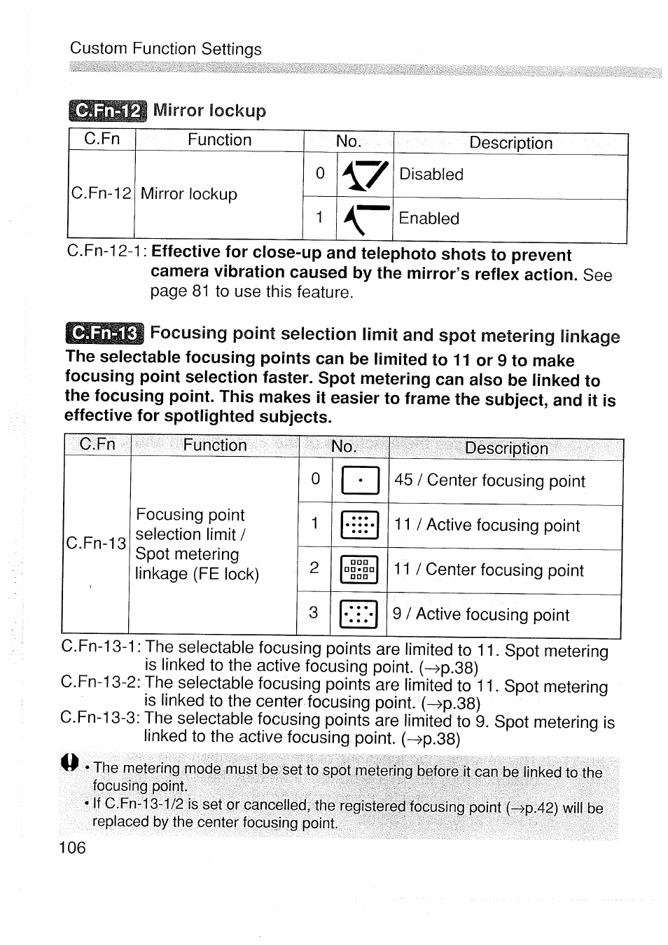 C.fn-12, C.fn-13 | Canon EOS 1 V HS User Manual | Page 108 / 143