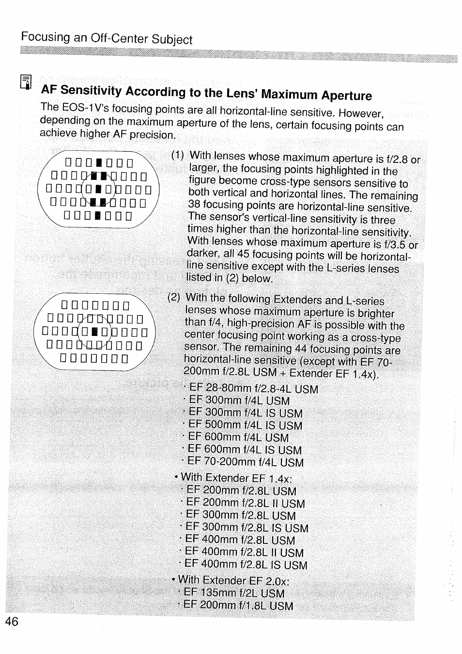 Canon EOS 1 V HS User Manual | Page 46 / 143