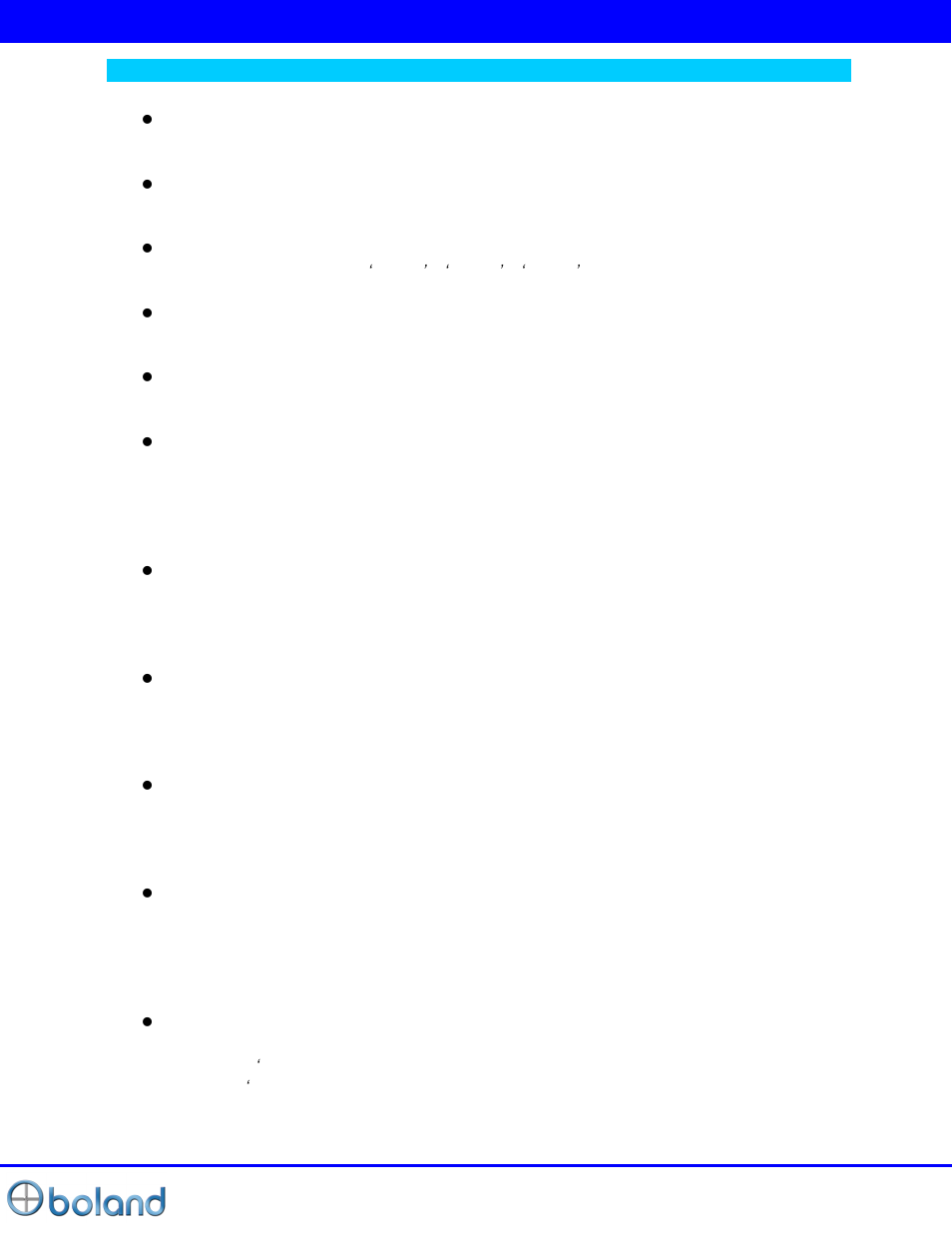 Controls, indicators and connections | Boland Communications BVB Series User Manual | Page 8 / 26