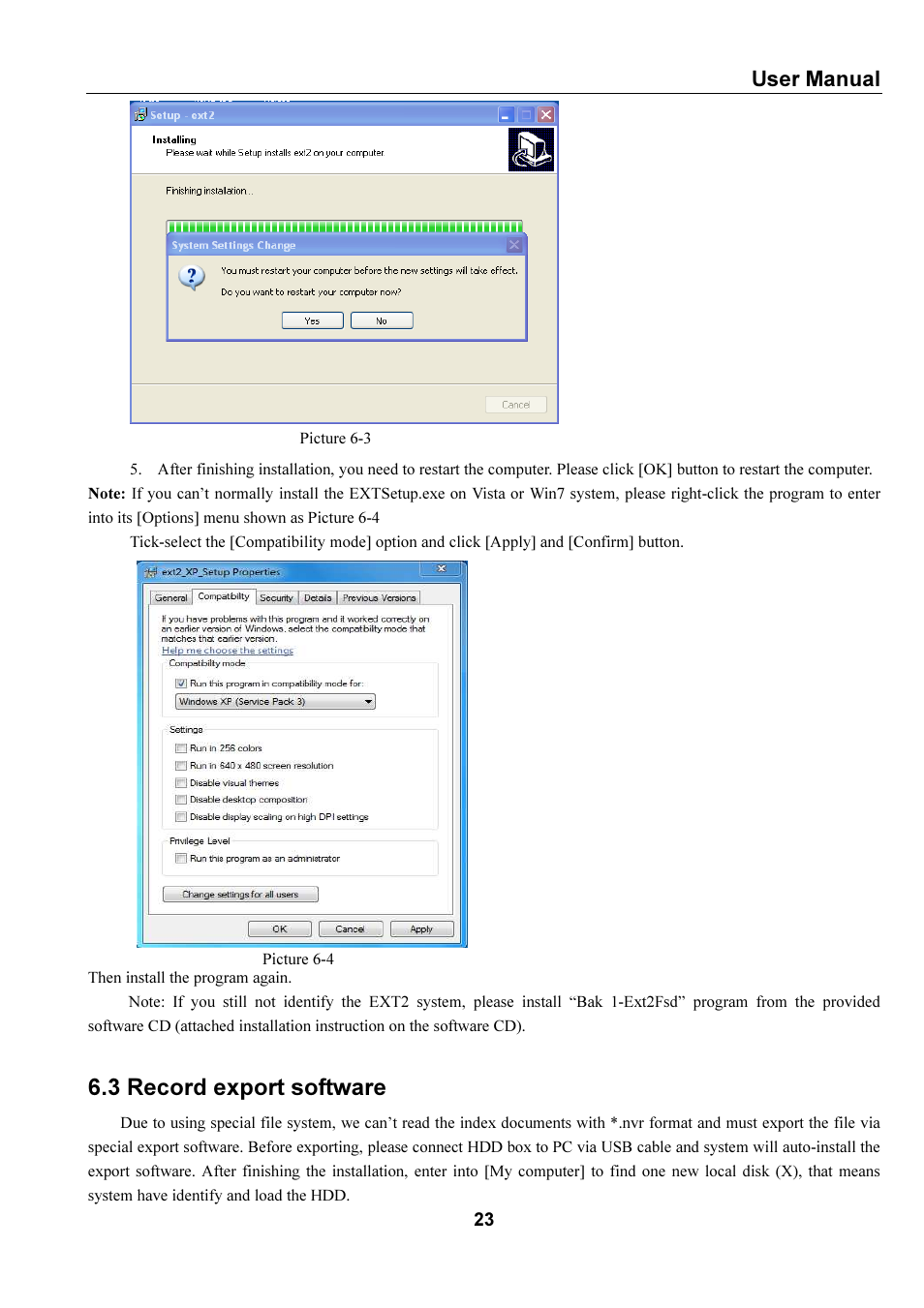 3 record export software, User manual | Bolide SVR9000s MO User Manual | Page 26 / 34