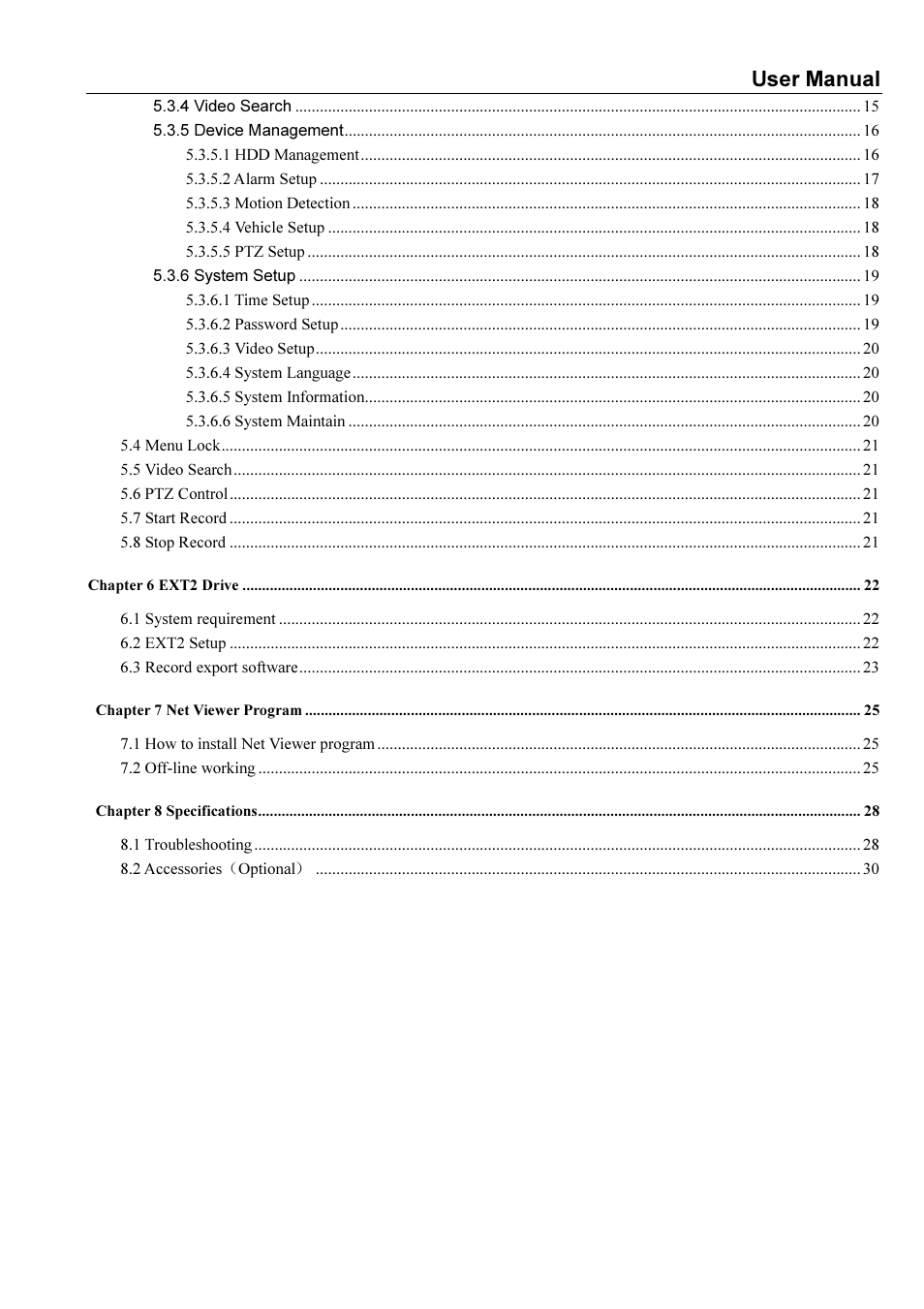 User manual | Bolide SVR9000s MO User Manual | Page 3 / 34