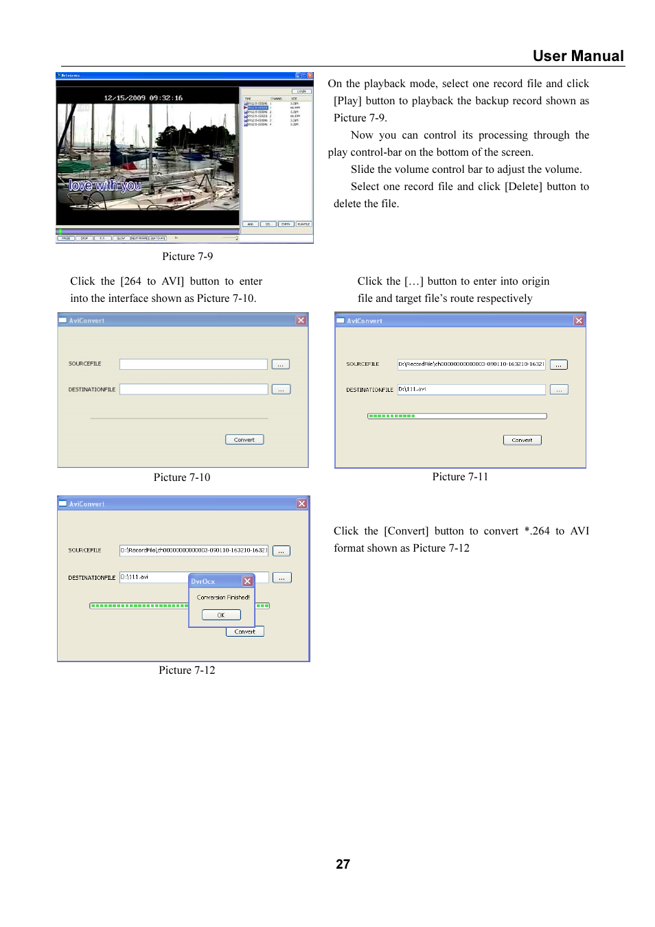 User manual | Bolide SVR9000s MO User Manual | Page 30 / 34