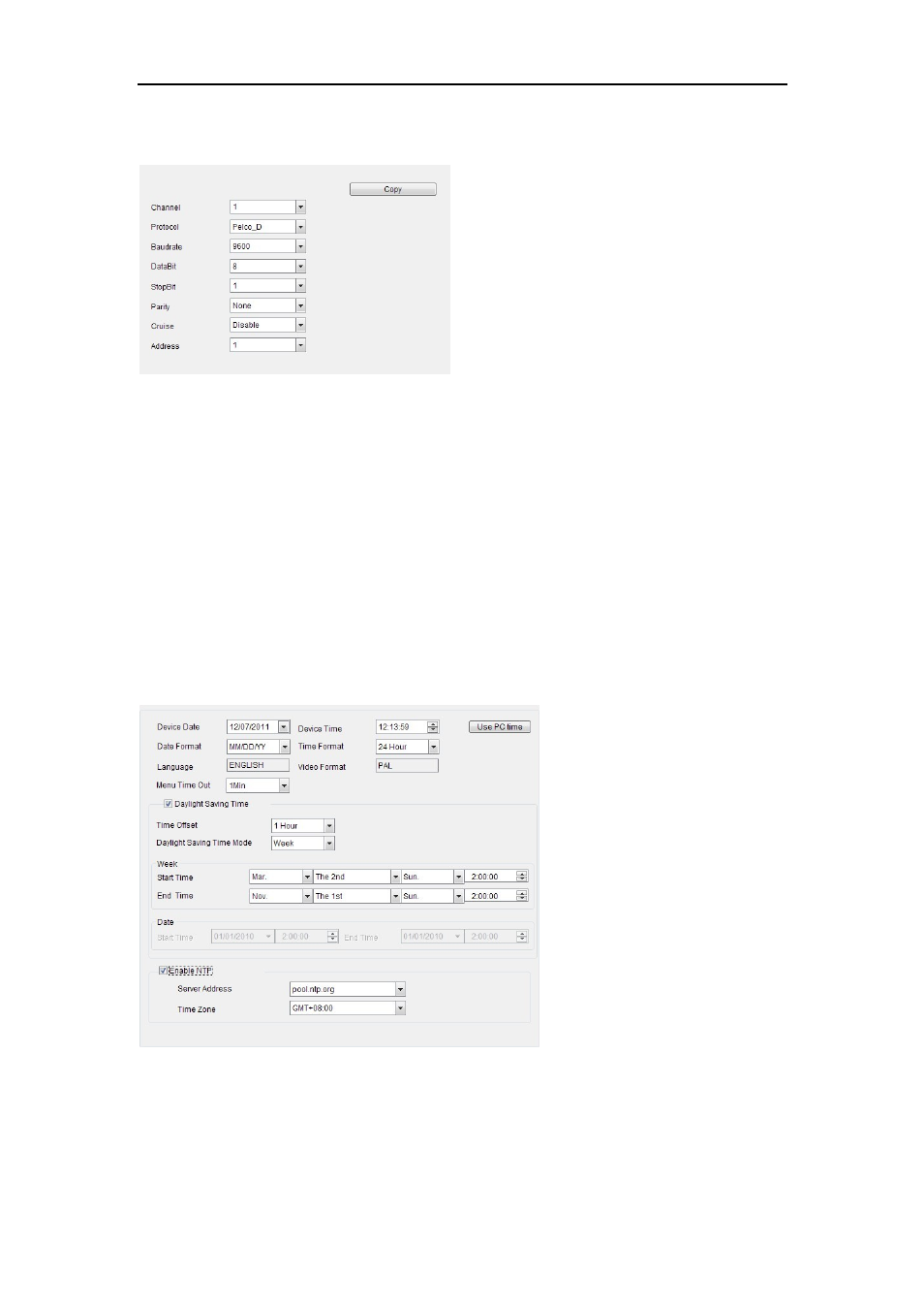 2 ptz configuration, 6 system, 1 general | 1 dst/time configuration | Bolide Dvr Client User Manual | Page 38 / 45