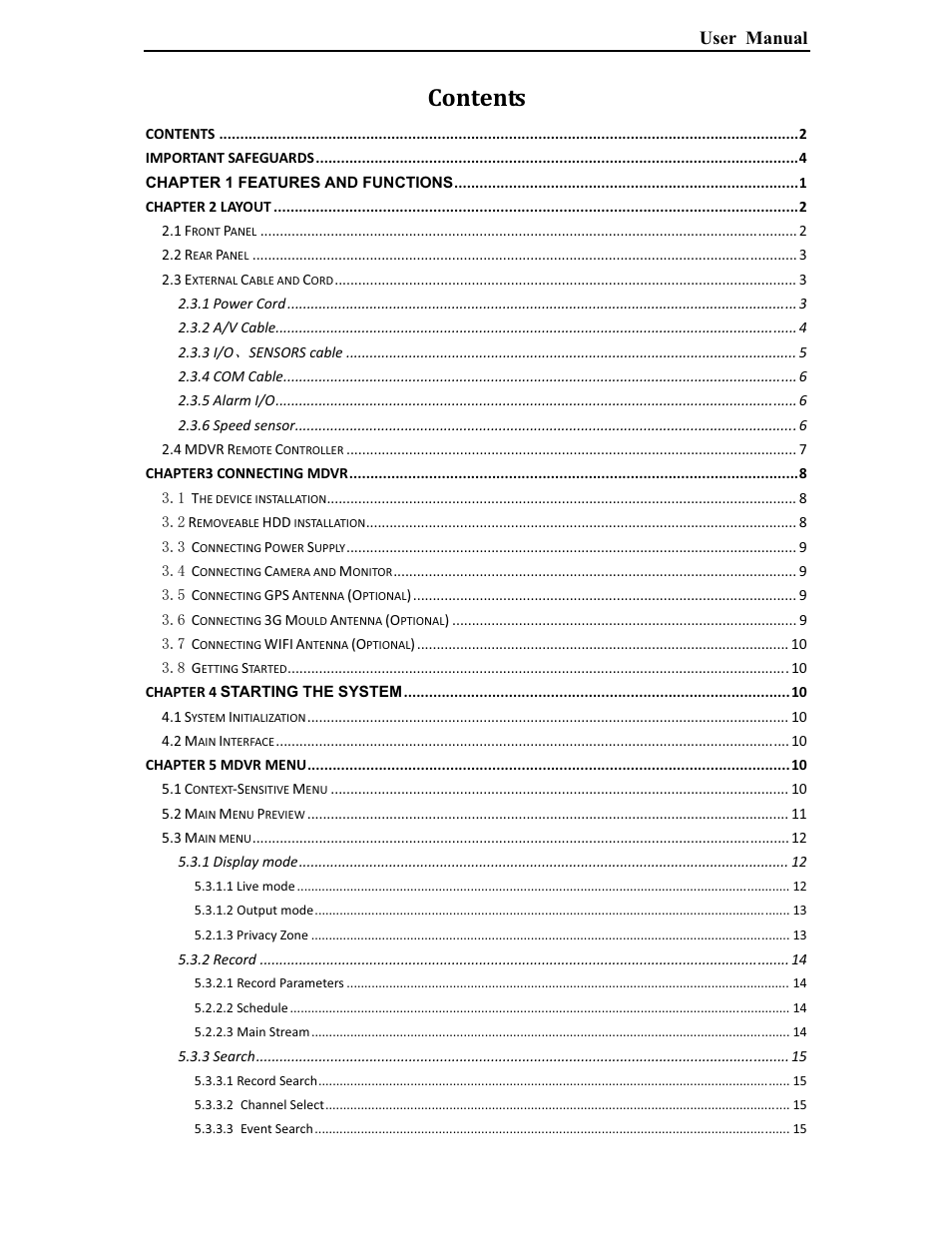 Bolide SVR9000DMOB_W User Manual | Page 2 / 37