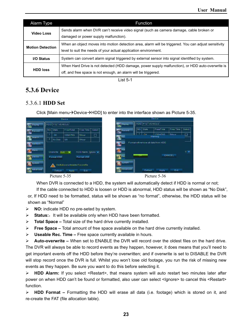 6 device, 1 hdd set | Bolide SVR9000DMOB_W User Manual | Page 27 / 37