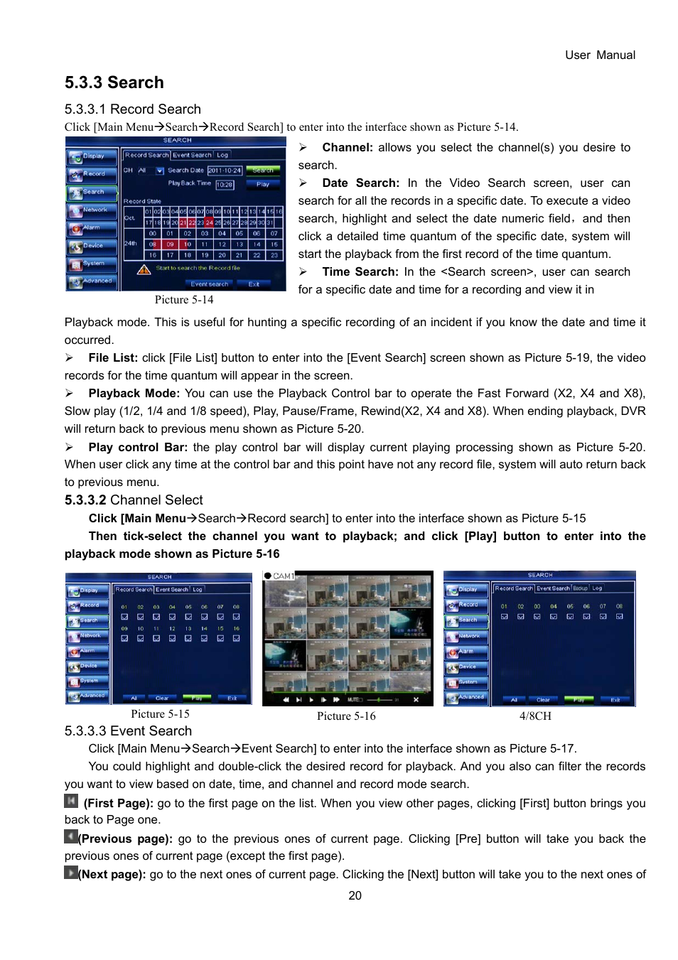 3 search | Bolide SVR9000D User Manual | Page 21 / 58