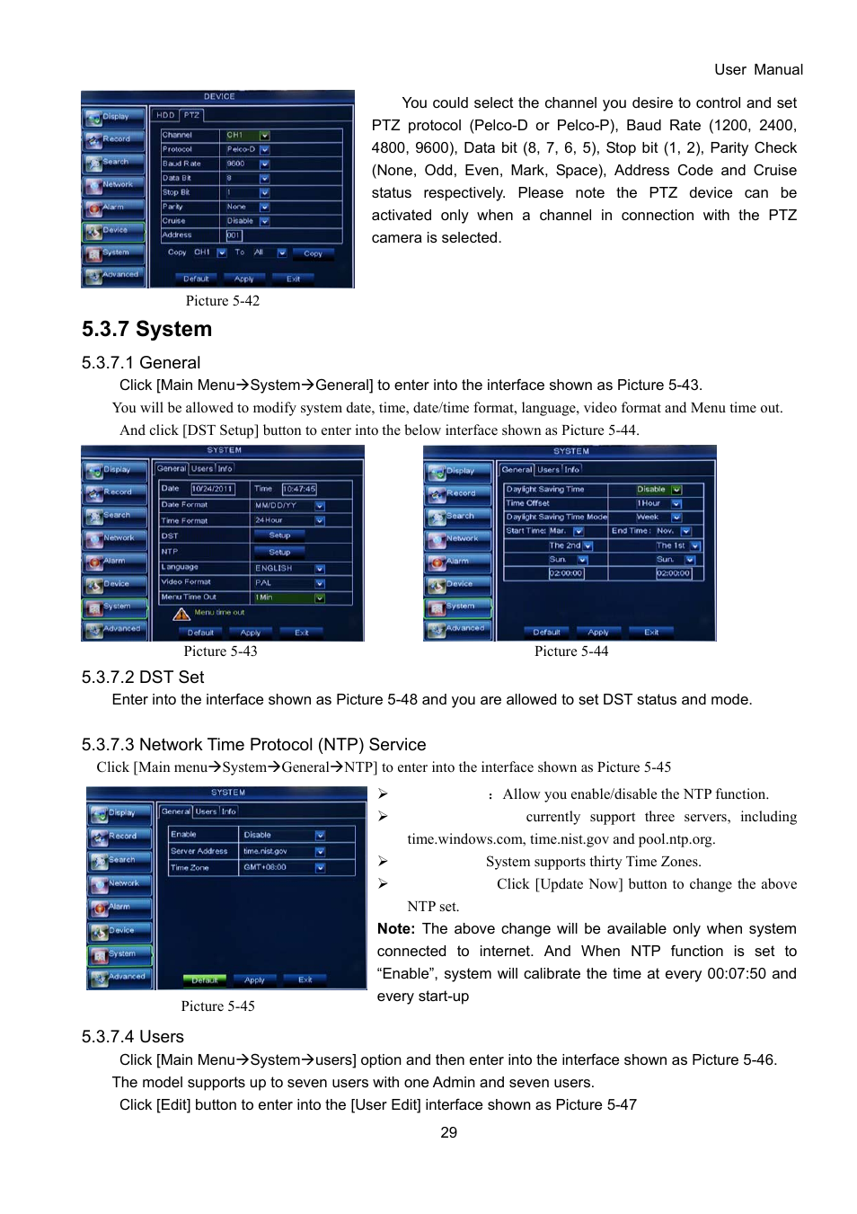 7 system | Bolide SVR9000D User Manual | Page 30 / 58