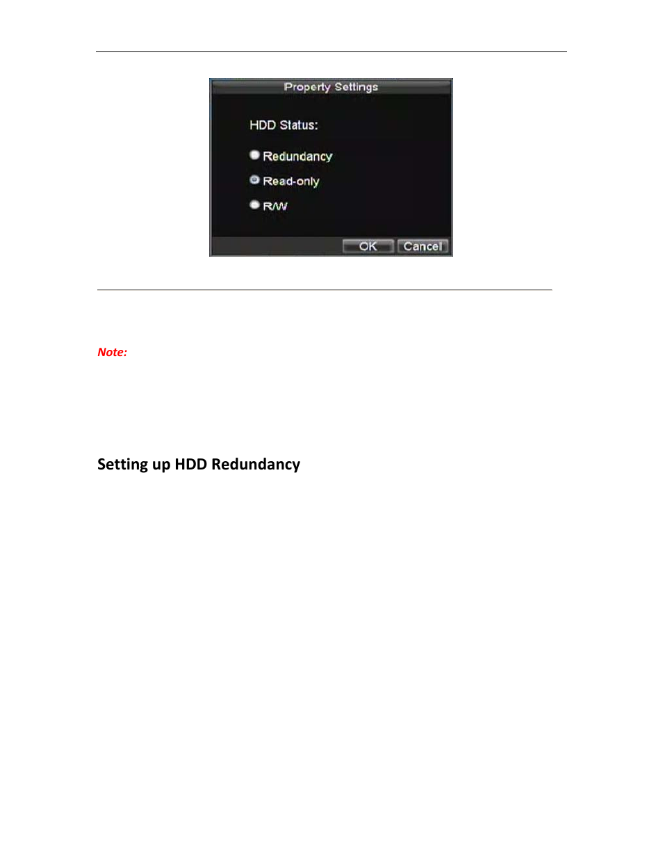 Configuring advanced hdd settings, Setting up hdd redundancy | Bolide SVR8000s User Manual | Page 34 / 97