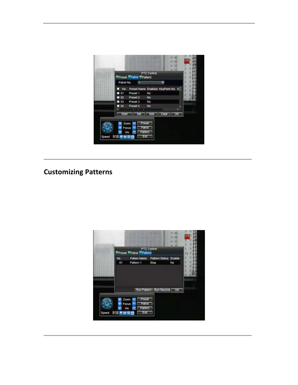 Customizing patterns | Bolide SVR8000s User Manual | Page 71 / 97