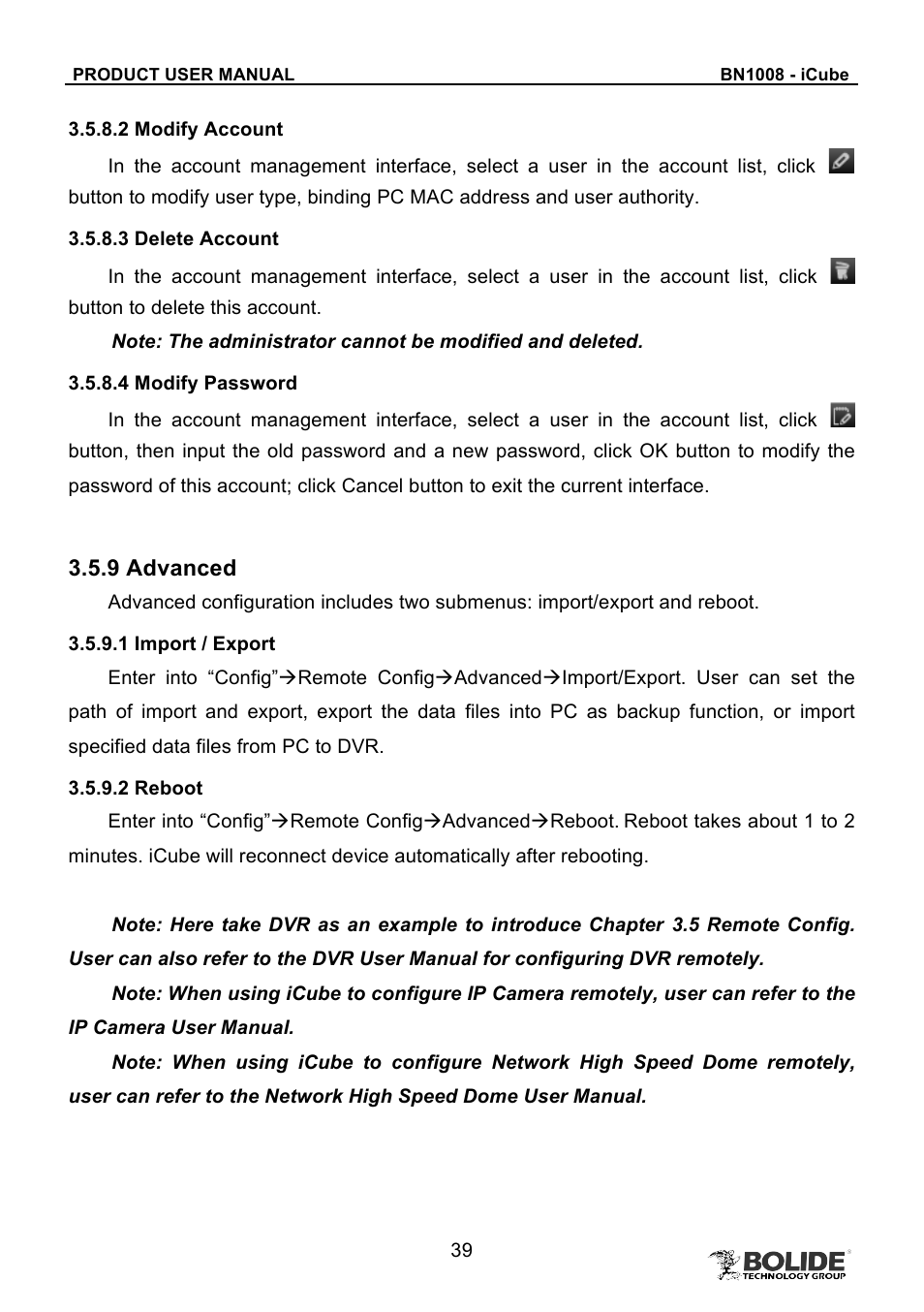 Bolide BN1008 - iCube User Manual | Page 43 / 66