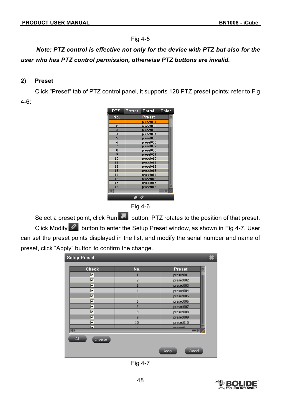 Bolide BN1008 - iCube User Manual | Page 52 / 66