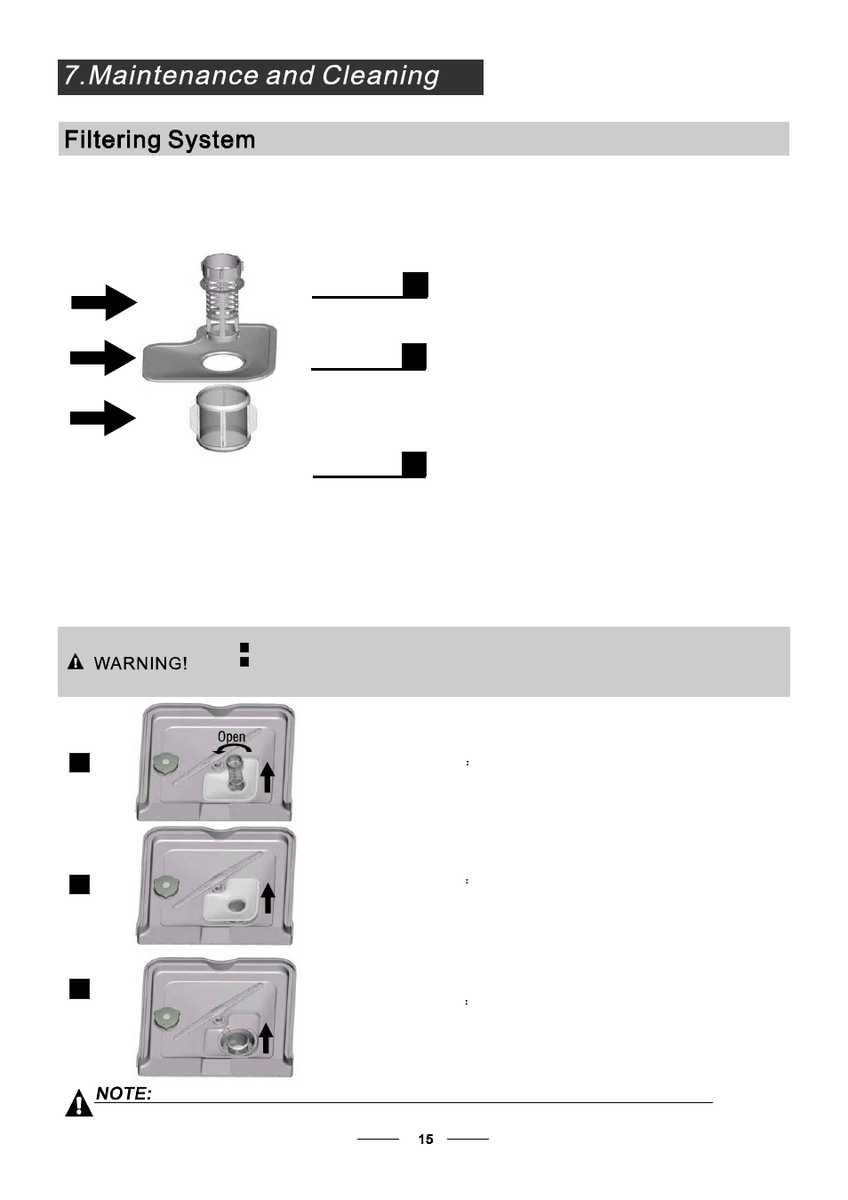 Filter assembly | Bompani BOLT945/E User Manual | Page 18 / 30