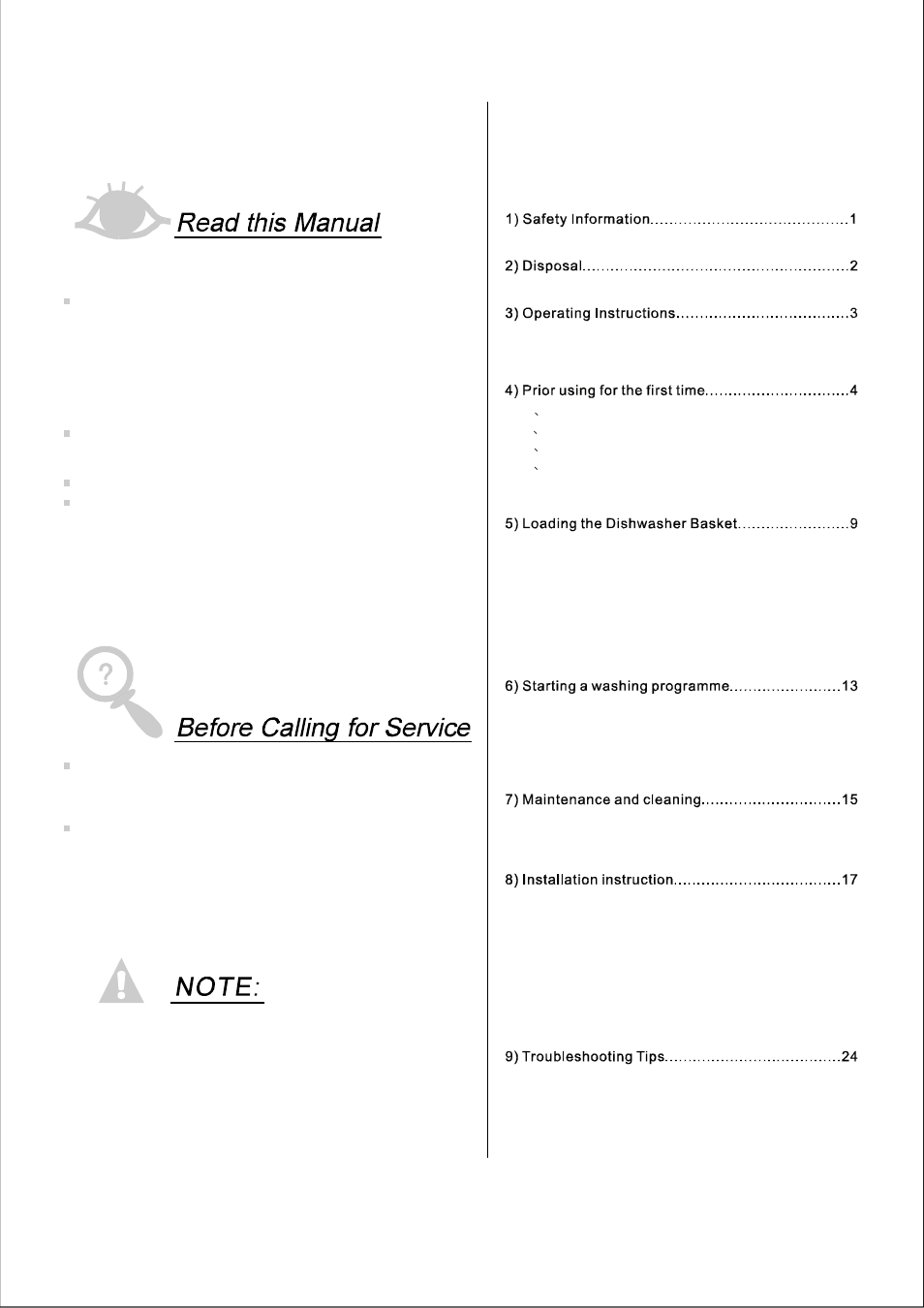 Bompani BOLT945/E User Manual | Page 3 / 30