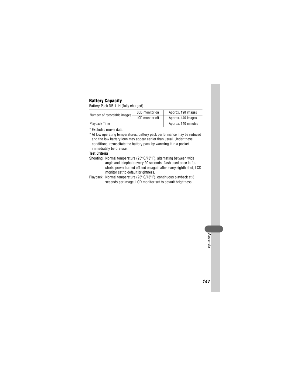 Canon 430 User Manual | Page 149 / 164