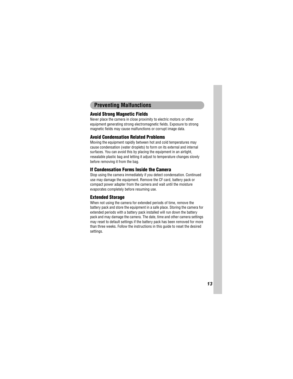Preventing malfunctions | Canon 430 User Manual | Page 15 / 164